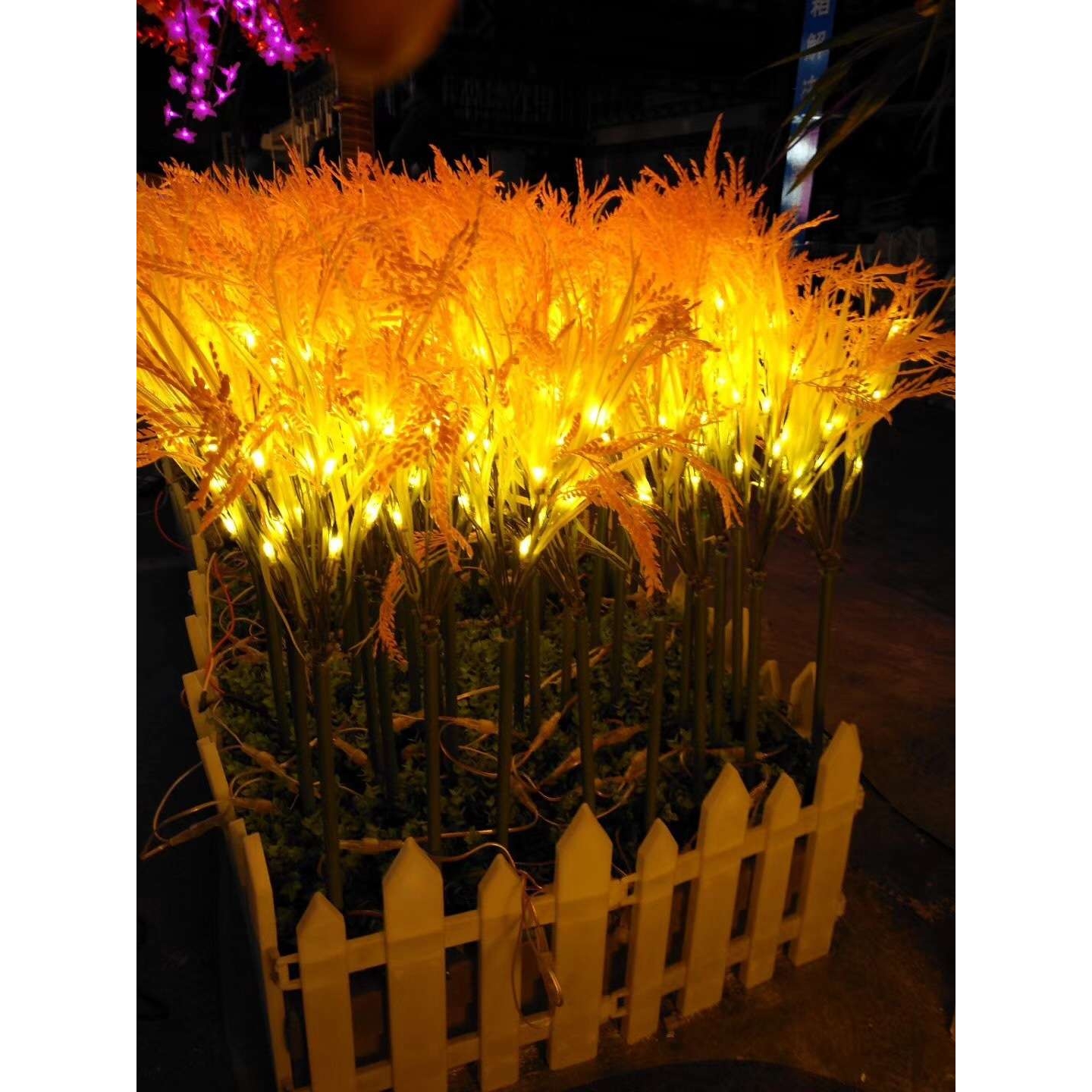 向日葵亚克力芦苇户外景观芦苇灯地插LED插地发光麦穗灯玫瑰花灯