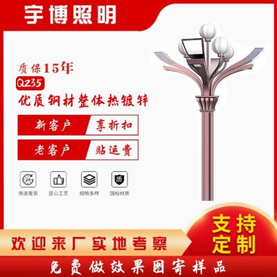 路灯太阳能户外道路灯超亮流韵系列市政工程款公园广场灯市电路灯