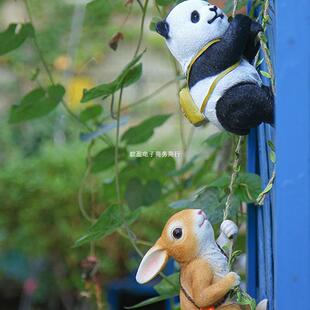 户外攀登爬树动物 露台花园阳台布置造景庭院摆件幼儿园装饰挂件