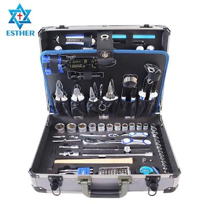 沃普斯140PCS手动工具套装汽车修理工具套件机械工具箱家用套装