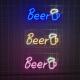 跨境LED背板Beer霓虹灯造型灯彩灯酒吧氛围灯挂墙节日卧室装 饰灯