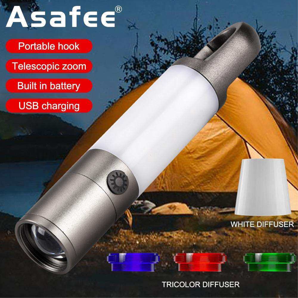 新品多功能露营手电筒可伸缩调焦隐藏式充电口配三色镜片带磁吸,3C数码配件,USB灯,淘宝优惠券,粉丝福利购,淘宝优惠卷