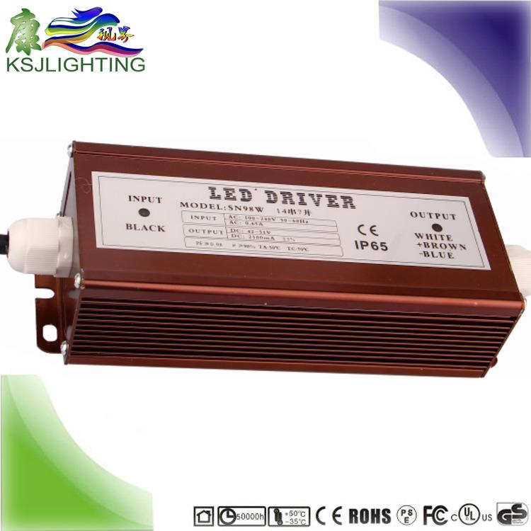 质保3年 终身维护 高PF 100W 14串7并 路灯电源 LED巷道灯驱动