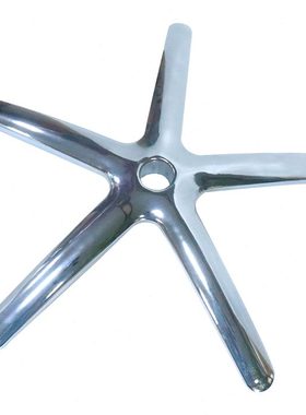 .优质铁电镀五星脚家具公椅配件mc660面包五星脚架转椅底座配件