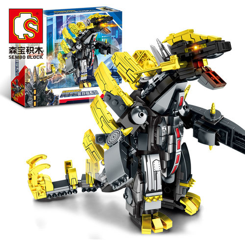 森宝积木奥特曼怪兽古兰特王梅伽洛斯108592拼装男孩益智玩具礼物