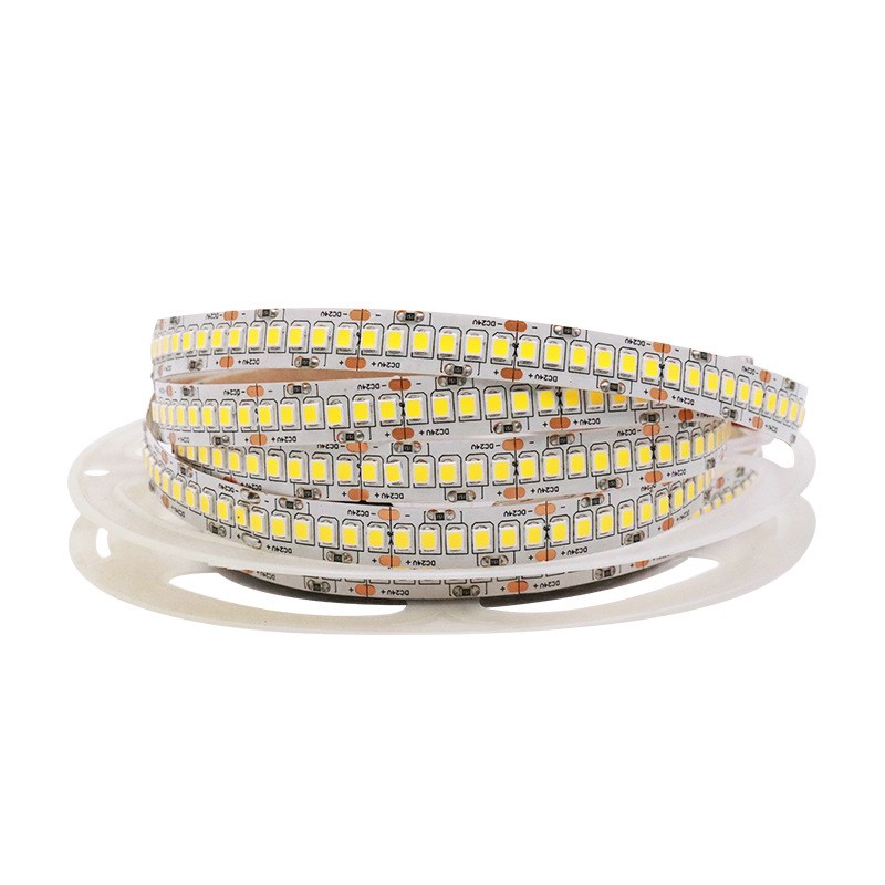 24V2835灯带240珠耐用高亮软灯带酒柜铝槽背景墙装修展柜装饰灯带