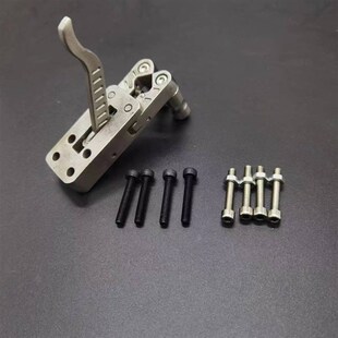 不锈钢一体撒放器全金属自动回归位散放器回弹两轴联动夹弹器