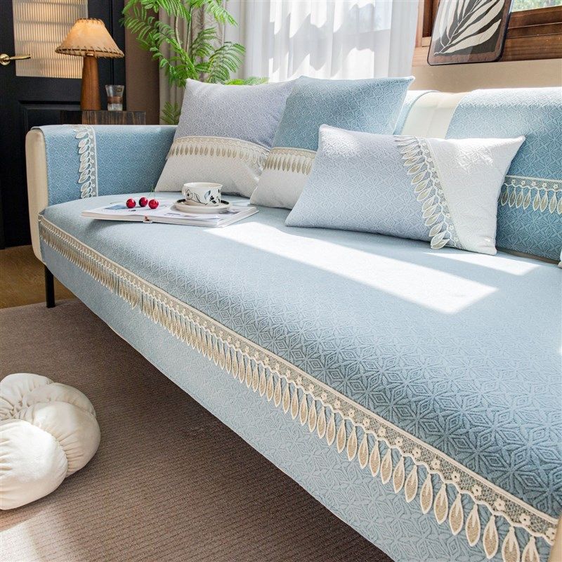 雪尼尔沙发垫四季通用2024新款防滑坐垫子防猫抓高级感沙发布套罩,居家布艺,沙发套,淘宝优惠券,粉丝福利购,淘宝优惠卷