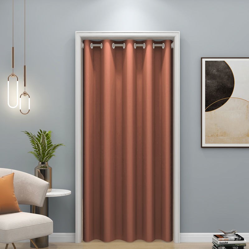 门帘隔断帘卧室家用免打孔厨房遮挡试衣间帘子空调挡风卫生间厕所