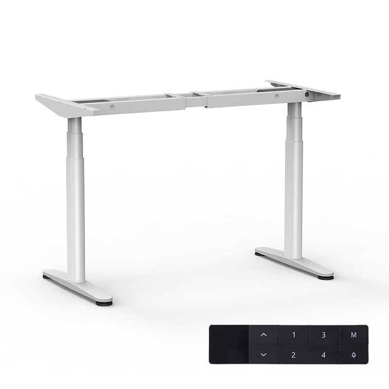 2025新款双电机智能电动升降桌腿椭圆型办公桌电脑桌可调节升降桌