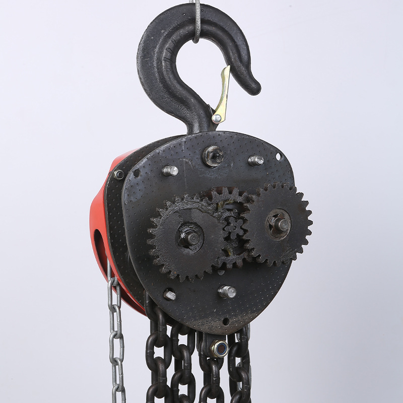 手拉葫芦倒链一吨3T5T 单链双链小型起重葫芦hsz圆形三角手动葫芦