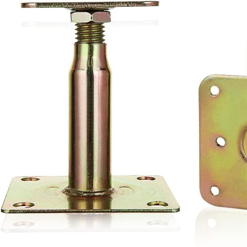 重型屋顶镀锌可调节高架柱支撑底座支撑架