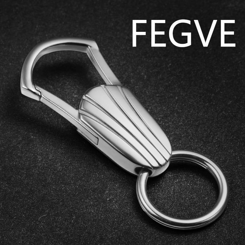 纯不锈钢汽车钥匙扣个性男女士腰挂车用钥匙创意钥匙链高档送礼品