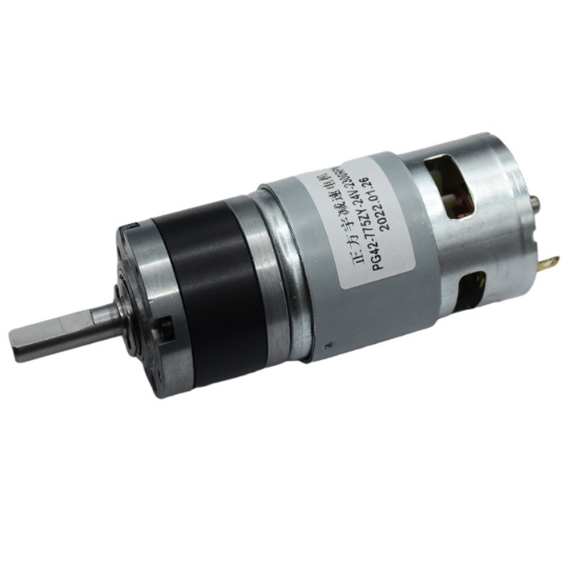 PG42-775微型直流行星减速电机正反转调速马达12V24伏大扭矩电机