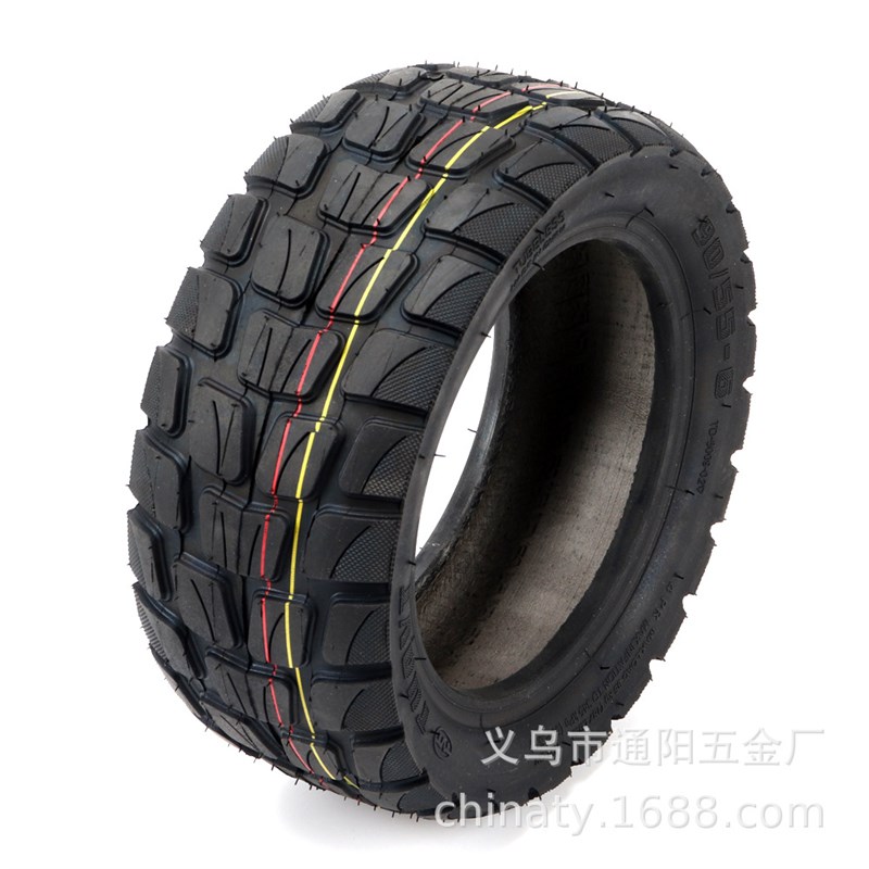 加宽电动滑板车轮胎90/55-6公路胎儿童成人电动卡丁车后两用轮胎