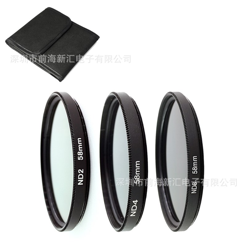 10 in 1 滤镜套装 UV镜+CPL偏振镜+FLD荧光+ND2+ND4+ND8滤镜袋*2