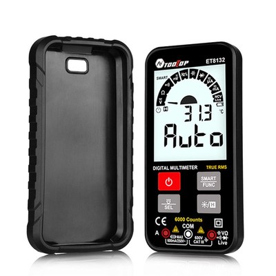 TOOLTOP 按键式智能万用表ET8132自动识别数字万用表防烧便携式厂