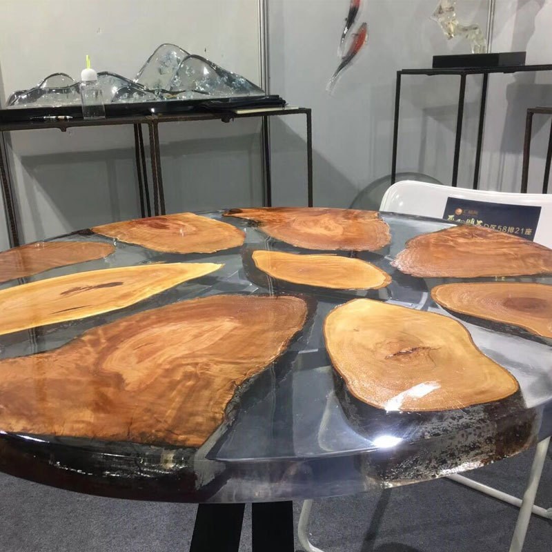 奎斯特河流桌胶3:1环氧树脂AB胶 工艺饰品耐温高硬2:1水晶ab胶水