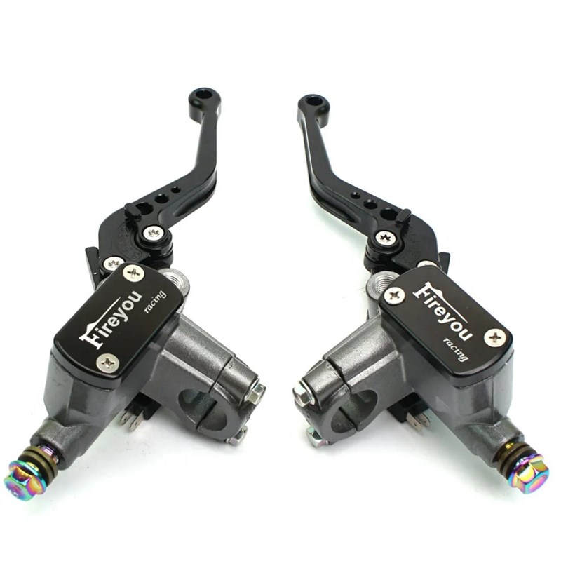 摩托车CNC刹车上泵22mm车把通用踏板车电动车制动系统改装配件