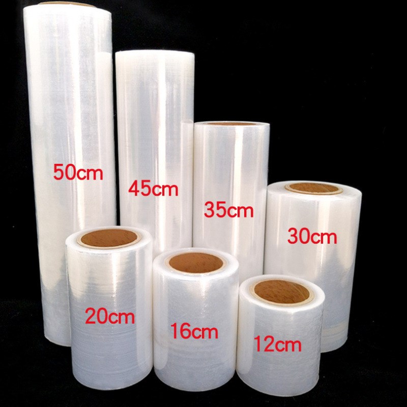 轮胎打包膜保护膜包装膜物流pe缠绕膜拉伸膜加厚保鲜膜跨境