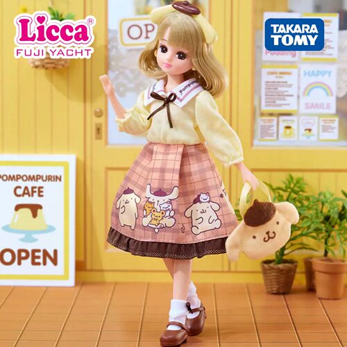 TOMY多美4月新品licca莉卡娃娃三丽鸥布丁狗主题 换装过家家玩具