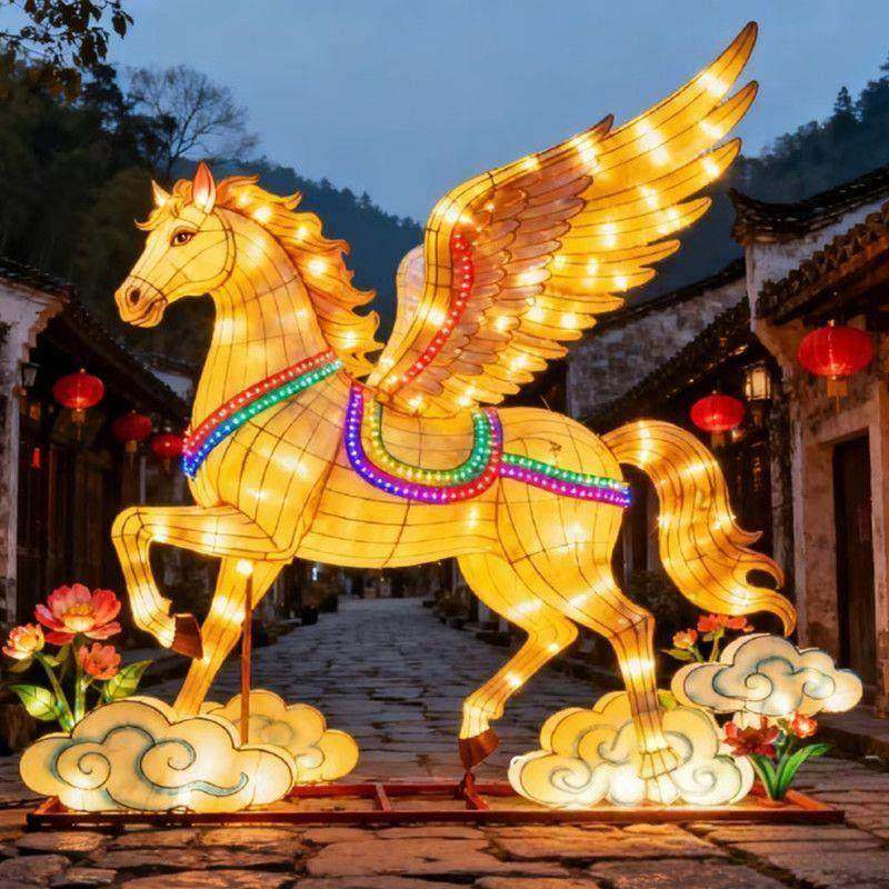 202庙马年大型节日花灯春节元宵会灯展灯会传385统遗非6彩灯造型,节庆用品/礼品,花灯,淘宝优惠券,粉丝福利购,淘宝优惠卷