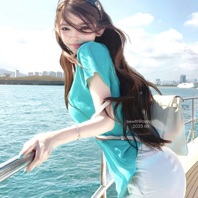 3/24 bewithRosey【假日续约机】冰岛棉麻V领三色短袖T恤