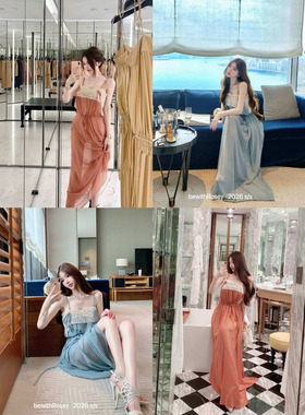bewithRosey【Y*L私服线】yb5w+ 26新色蕾丝吊带长裙