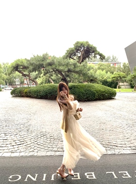 bewithRosey【京洛有佳人】氛围感女主羽毛抹胸定制纱线半身裙