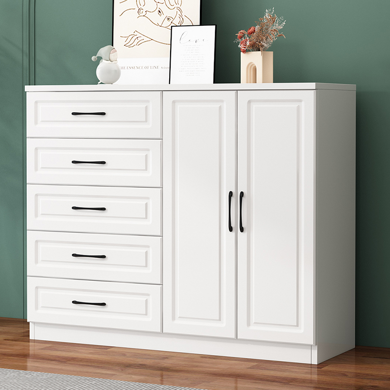 实木斗柜收纳柜卧室五斗柜抽屉柜多功能客厅储物柜电视柜家用柜子