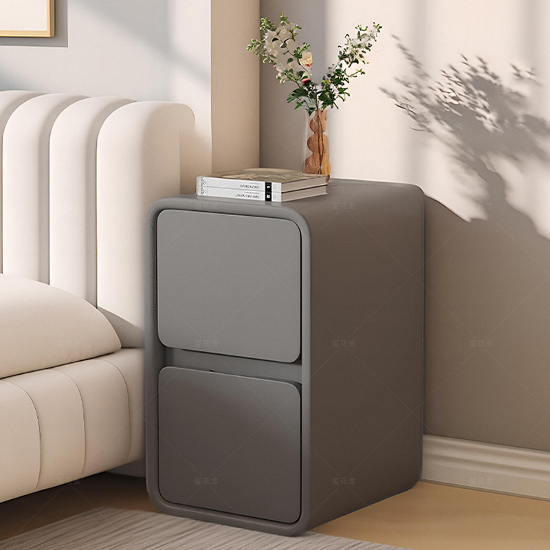 普通床头柜实木30cm精致小型2025新款20公分黑色灰色松木木质替代