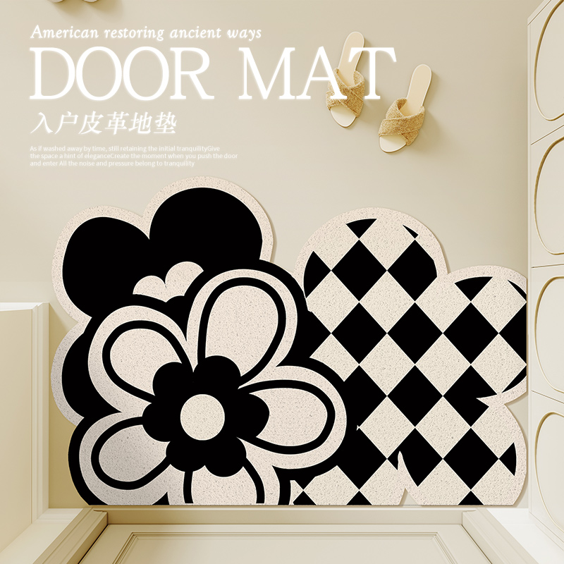 入户门地垫进门门口丝圈玄关脚垫防滑免洗蹭土耐脏可裁剪地毯门垫
