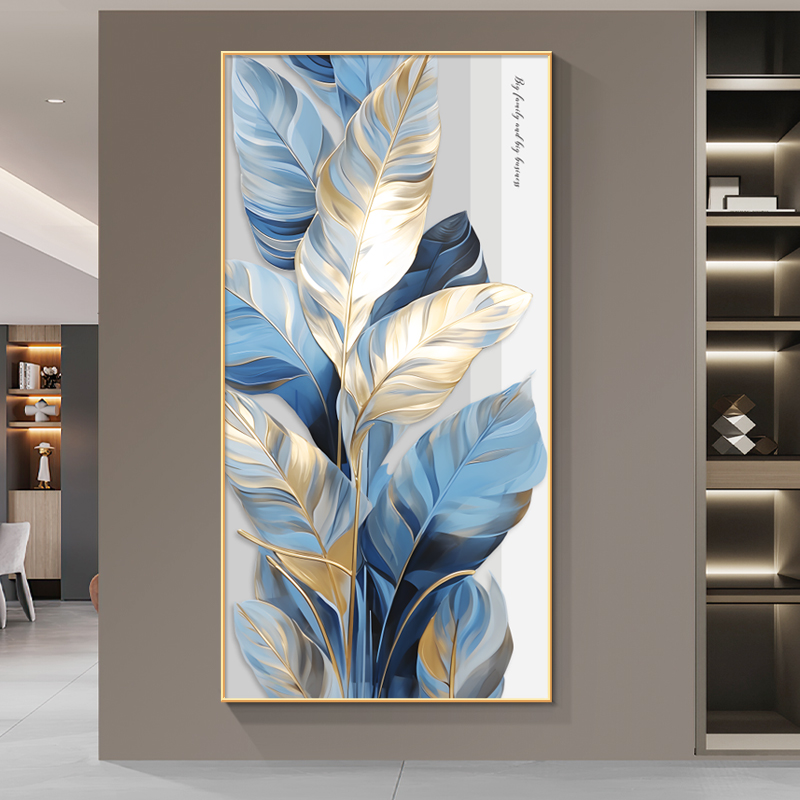 家大业大入户玄关装饰画美式走廊艺术壁画轻奢高级感过道尽头挂画