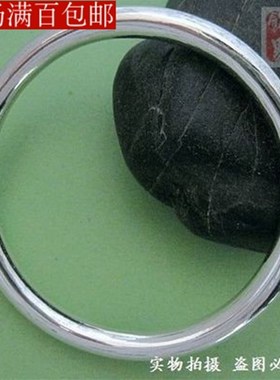 优惠价999纯银古法手工甜甜圈手镯环特制保障打折送妈妈男女朋友