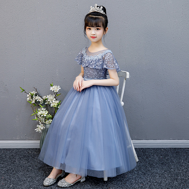 儿童礼服公主裙洋气2021新款花童婚礼小女孩主持人生日走秀演出服
