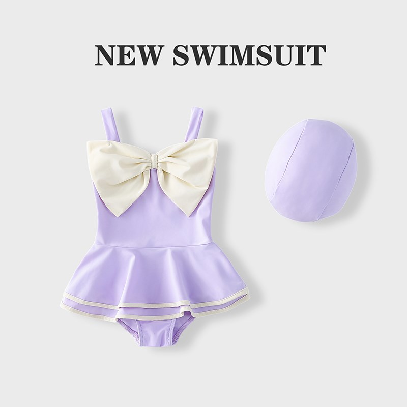 儿童泳衣女孩宝宝1-3岁可爱公主裙游泳衣4女童速干洋气8温泉泳装6