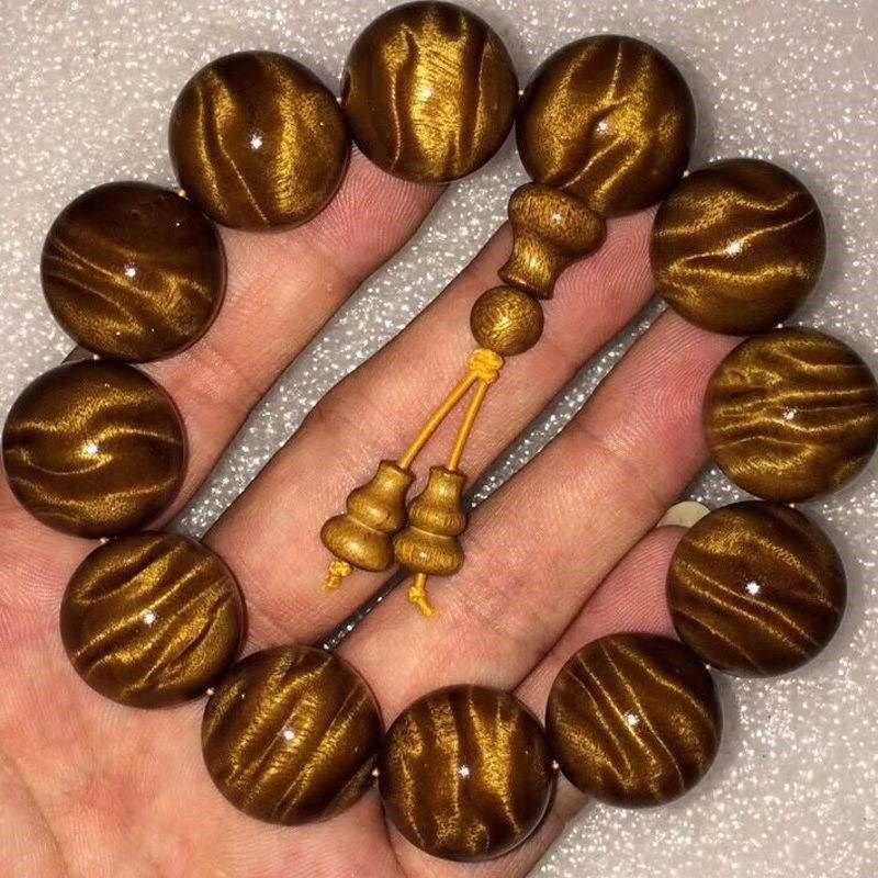 【捡漏仅亏200件】金丝楠木手串男阴沉木手链女文玩佛珠四川乌木