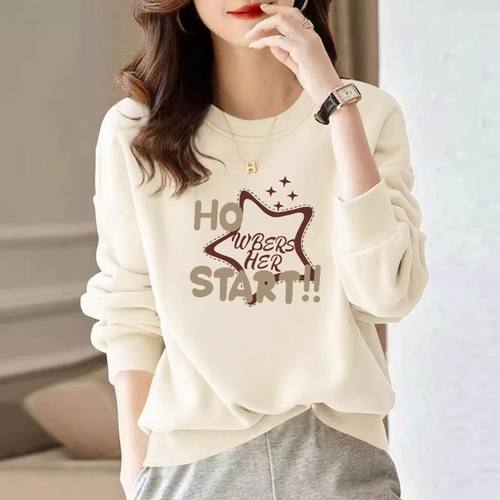 山东即墨正品纯棉卫衣女早秋薄款