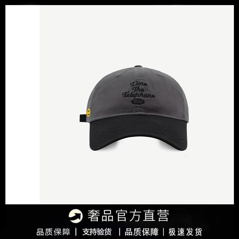【一折专区】DREW SEEW 笑脸休闲百搭棒球帽简约显脸小韩版鸭舌帽