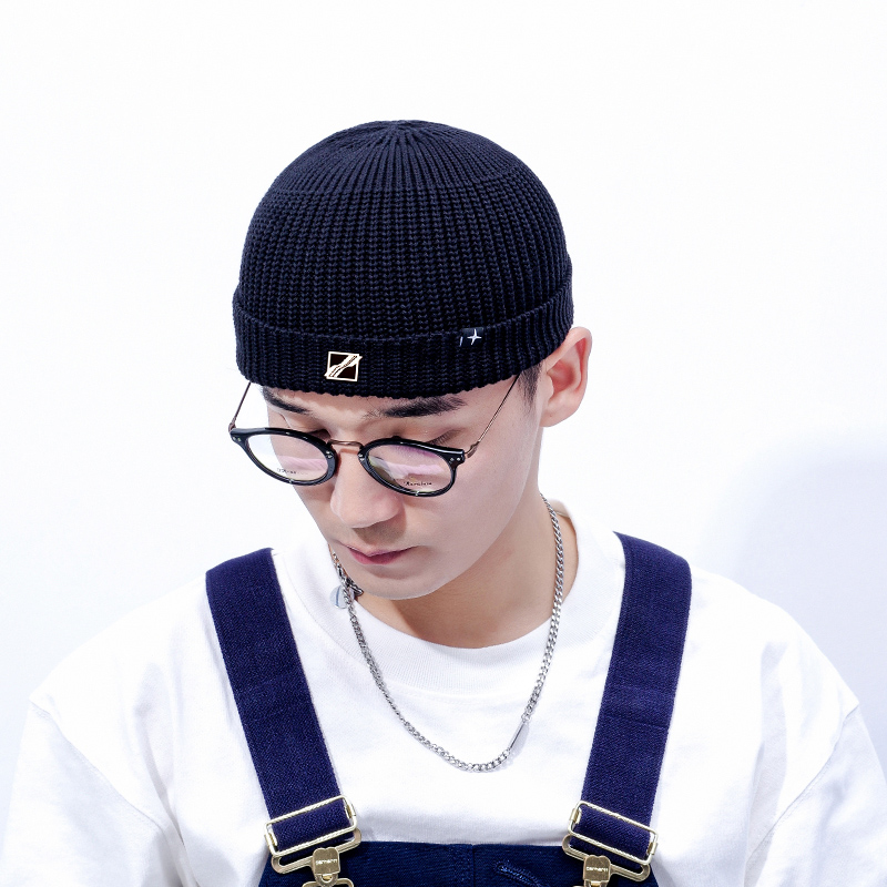 【一折专区】WE11DONE DDESO街头风针织瓜皮帽男女保暖毛线帽冷帽