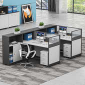 屏风办公桌办公室财务桌职员桌椅组合简约现代电脑桌椅办公家具