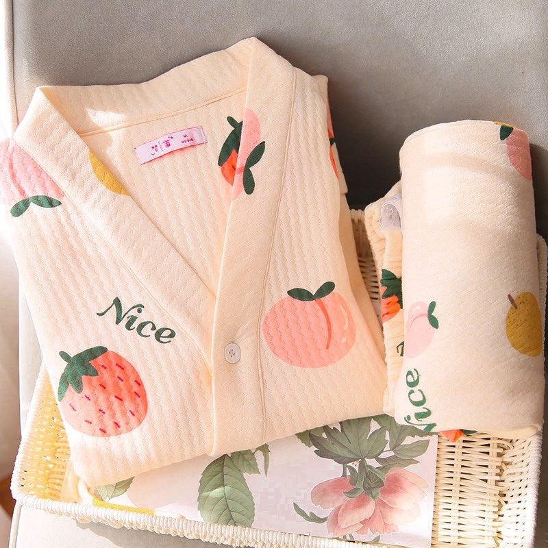 月子服和服秋冬空气棉产后哺乳孕妇睡衣和尚领冬季女纯棉喂奶衣,孕妇装/孕产妇用品/营养,家居服套装,淘宝优惠券,粉丝福利购,淘宝优惠卷