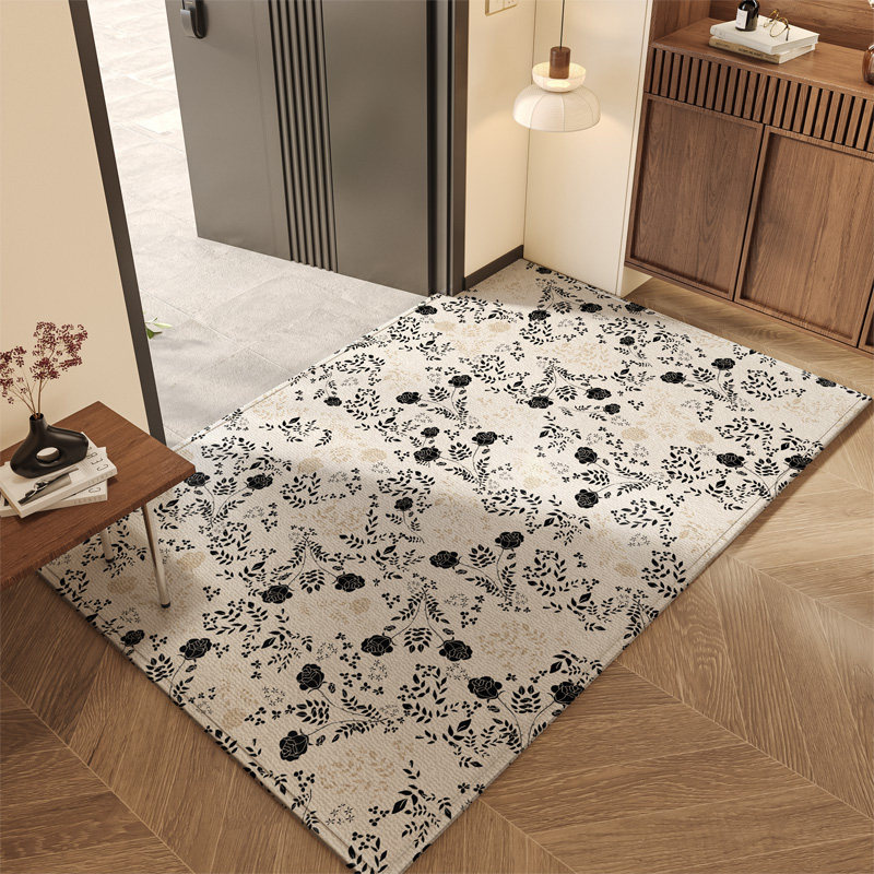 入户门地垫法式进门脚垫大门口防滑耐脏免打O理地毯玄关可裁剪垫