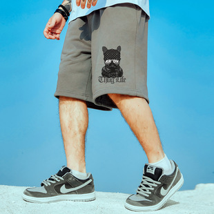 夏季 男裤 情侣短裤 宽松加肥加大潮牌运动五分裤 胖子纯棉加肥加大码