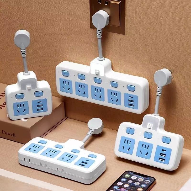 插座转换器面板多孔位无线排插插排扩展接拖线板多用功能插位插头