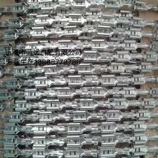 4.8插簧连带插簧冷压插簧端子直连4.8 盘0.35厚A 0.5端子10000