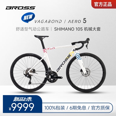 BROSS自行车破风侠公路车 Vagabond Aero 5，碳纤维油碟