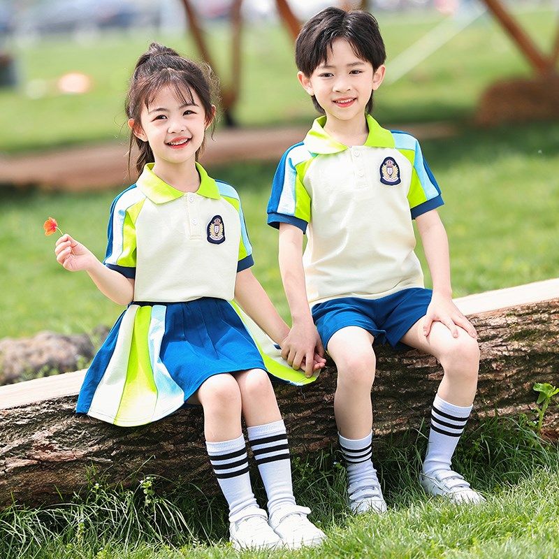 幼儿园园服运动会两件套小学生校服夏季短袖夏装套装运动六一班服