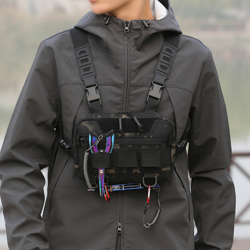 路亚包新款战术胸包男胸前包迷彩腰包多功能户外骑行运动马甲挂包,箱包皮具/热销女包/男包,胸包,淘宝优惠券,粉丝福利购,淘宝优惠卷