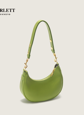 包包小众设计腋下包白色复古2022D新款春季百搭单肩斜挎月牙马鞍